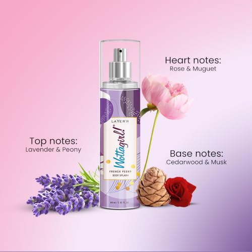 Image of Layer'r Wottagirl Secret Crush & French Peony Body Splash, 60ml x 2
