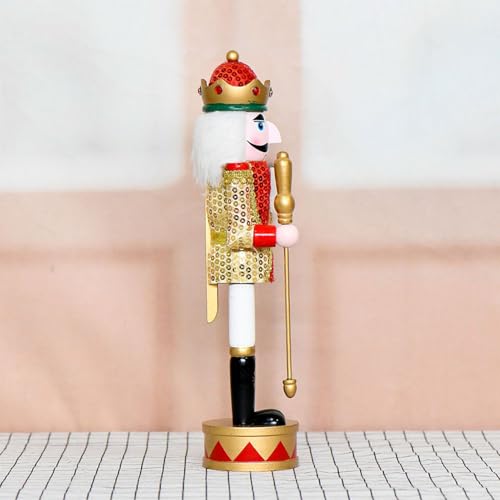 Casse-Noisette de Noël en bois pour décoration de cheminée maison