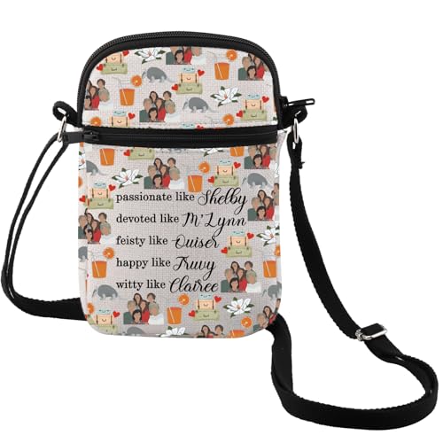 MEIKIUP Magnolias Crossbody Bag 80s Movie Inspired Gift Shelby&M'Lynn& Ouiser &Truvy &Clairee Crossbody Bag