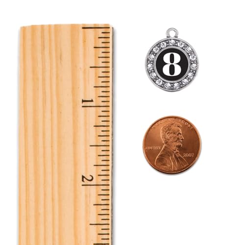 Inspired Silver - Silver Circle Charm Toggle Bracelet with Cubic Zirconia Jewelry2