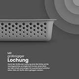 2 Stück Aufbewahrungskorb 0,7L mit Griffen - BPA-Frei - Organizer (20 x 10 x 5 cm/Anthrazit) - Körbchen für Bad Küche Schlafzimmer, Haushaltskorb