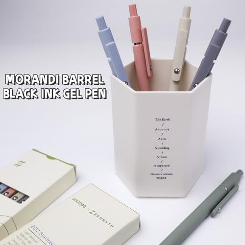 gel pens 5 pcs 05mm black ink pens fine point smooth writing pens high-end series pens for journaling note taking cute office school supplies gifts for women men morandi