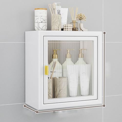 Armoire murale salle de bain surmonter le manque de place meuble WC blanc
