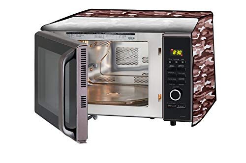 Image of Stylista Microwave Oven Cover for LG 20 L Solo MS2021CW Camouflage Pattern Multicolor