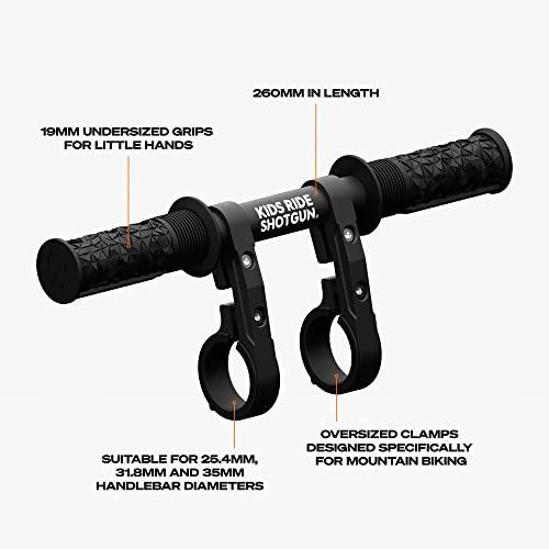 Shotgun 2.0 Kids Mtb Handlebar Attachment | Accessory For Mountain Bike Child Seats | Easy Fitting And Removal | Made For Little Hands #TOP2