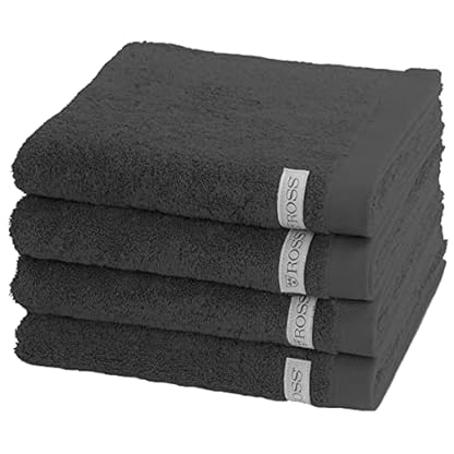 ROSS - Sinfonie - 4 X Handtuch - im Set (50 X 100cm Schiefer)