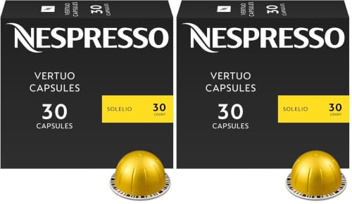 Image of Nespresso Capsules Vertuo,Solelio,Mild Roast Coffee,30-Count Coffee Pods,Brews 7.8 oz.,(Pack of 2)