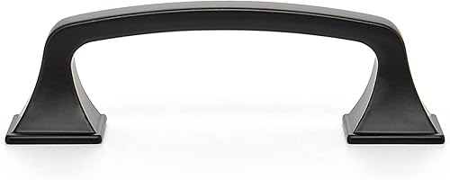 Miniatura 9 de Ravinte Paquete de 10 tiradores de arco de pie cuadrado sólido de 3 pulgadas, manijas de gabinete de cocina, tiradores de cajón negro mate,