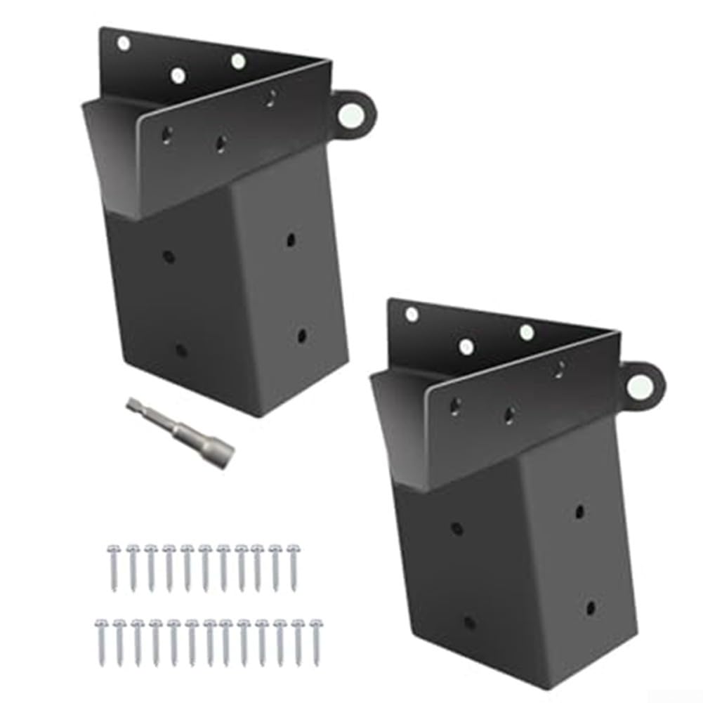 para soporte Caza para acero 2 Pack para Madera para 4x4 para | para acero carbono para robusto, para resistencia climática, para ideal lluvia nieve, durabilidad extrema, seguridad total