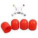 Produktbild Flycoo 4 stücke Silikon Gel Cap Motor Abdeckung Für DJI Phantom 3/4/4 Pro / Pro Schutz Schutz Zubehör (Rot)