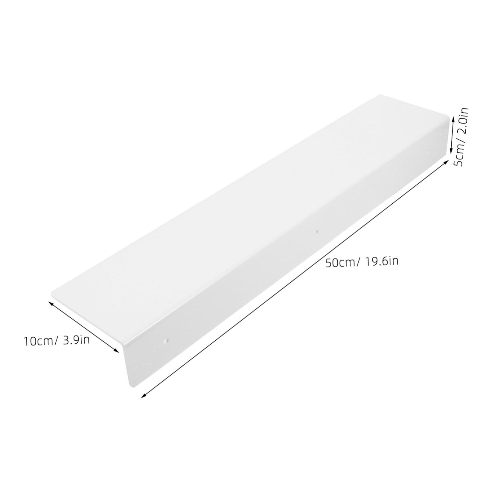 Cabilock Wall Mounted Adhesive Shelf with Brackets for Bathroom and Kitchen Storage Easy Installation Floating Shelf for Organizing Home Spaces Versatile Gap