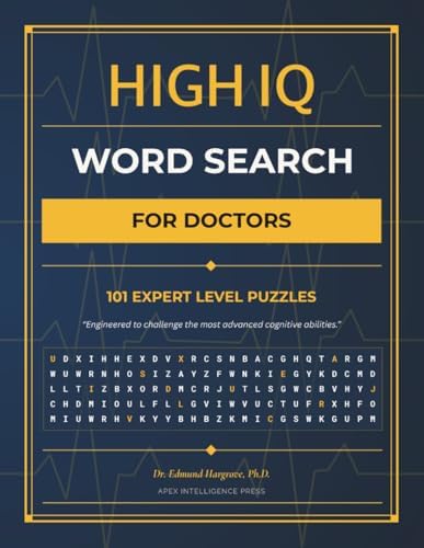 High IQ Word Serach For Doctors: 101 Expert-Level Puzzles | Funny Gag ...