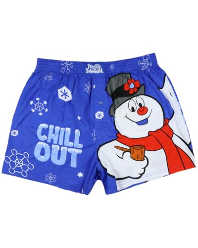 INTIMO Frosty the Snowman Boxer Shorts Men's Chill Out Snowflake Underwear4
