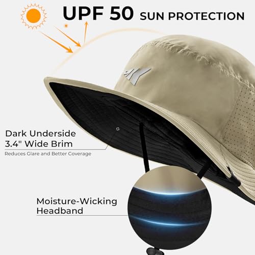 Image of KastKing Sol Armis UPF 50 Boonie Hat - Sun Protection Hat, Fishing Hat, Beach & Hiking Hat, Paddling