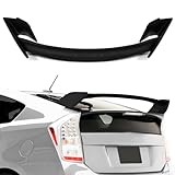 SCITOO Spoiler Wing Fits for 2010-2015 For Toyota For Prius,2012-2015 For Toyota For Prius Plug-In Pedestal Matte Black Rear Trunk Spoiler Wing