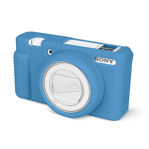 Funda de silicona para cámara Sony ZV1F ZV-1 II azul miniatura 1