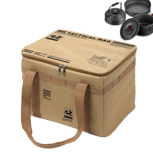 Genérico Bolsa de Camping - Caja de Cocina de Camping 42L | Contenedor Impermeable Plegable Resistente Con Asas Para Hogar Cocina Gimnasio Mudanzas