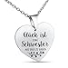 Produktbild Hanessa Herz Halskette " Glück ist eine Schwester wie dich zu haben ", Geschenk zum Geburtstag, 50 cm Edelstahl Kette mit Lasergravur, mit Schmuckbox