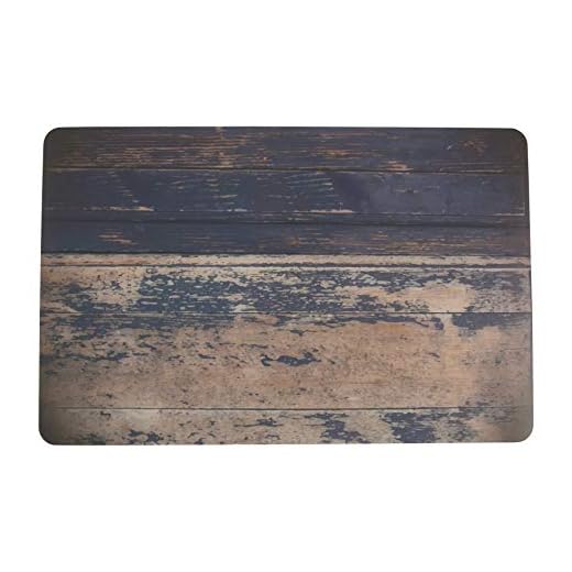 Villa d 'Este Home Tivoli 2413557 Juego de 6 manteles Individuales, Madera Azul, 28 x 44 x 1 cm