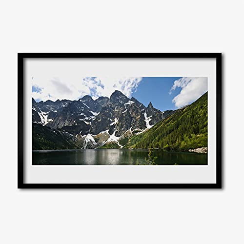 Photo murale salon et cadre en MDF de l'affiche encadrée 60x40 cm paysage de montagne Tulup