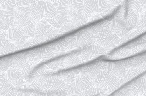Spoonflower Fabric - Abstract Minimal Pale Soft Grey Simple Neutral