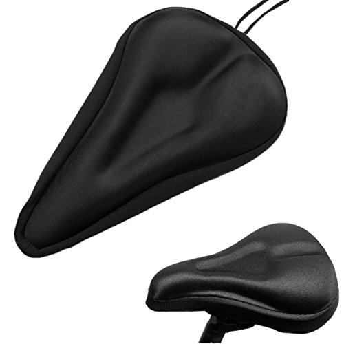 DSVIQI Fahrradsattel-Abdeckung Gel-Fahrrad-Sitzabdeckungs -3D-Silikon-Gel-Pad für Mountainbike-Sitze und Rennrad Sättel. Gepolsterte Kissen SattelAbdeckung für Männer Frauen und Kinder (B) Cover