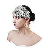 100 % handgefertigt. ULAPAN Hochzeit Braut Haarschmuck, Braut Stirnband,Damen-Haarspange zur Hochzeit, Blumen-Design, mit Strass-Steinen (HP240-3-16-3)
