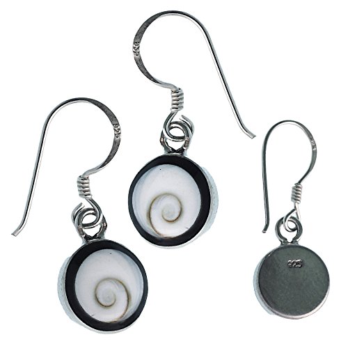 Bijoux Shiva Eye pour femme boucles d oreilles argent 925 chic noir