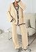 PRETTYGARDEN Lounge Sets for Women Fall 2026 Loungewear 2 Piece Outfits Cardigan Sweaters Track Suit Matching Winter Clothing (Beige,Medium)