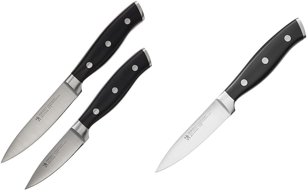 HENCKELS Forged Accent Razor-Sharp Paring Knife Set (2-pc) and 3.5-inch Paring Knife, German Engineered