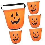 HOLIDYOYO 5pièces à Halloween avec Design Citrouille Pochettes De Traiteur pour Fête Halloween pour Et