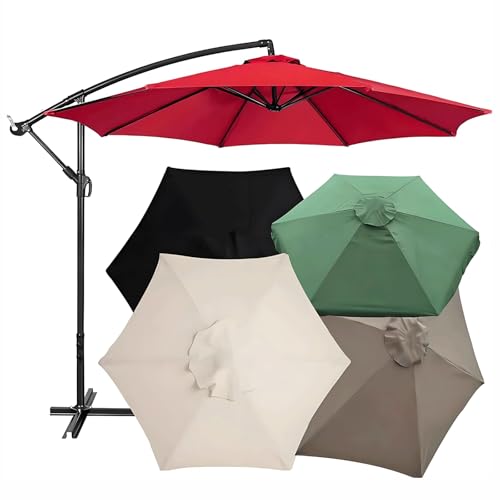 Toile de remplacement pour parasol installation simple - Tissu élégant pour extérieur