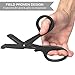 Swiss Safe EMT Trauma Shears, Heavy Duty Bandage Scissors, Military-Grade, for Emergency Trauma Kits, Black, 7.5 inch