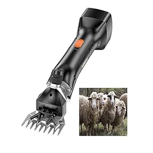 joyvio Draadloze schapenscharen, 800 W draagbare elektrische schapentrimmer, 2800 tpm geitenscharen voor lamapaarden en…