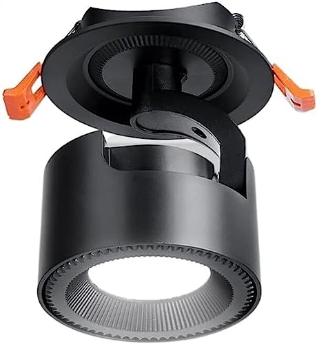 SSDDLZEQ Iluminación Foco LED resistente, ultradelgado, redondo, empotrado, accesorio de iluminación de techo, Fondo nórdico, luz descendente empotrada COB for pared(9W)