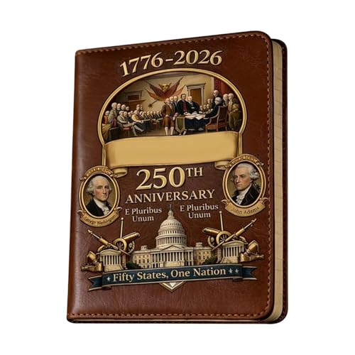 Carnet de notes objet de collection patriotique USA 1776-2026 à offrir