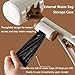 SRTFINE Pooper Scooper with Handle 14”, No Touch Waste Pickup Tool for Large Medium Small Dogs,Portable for Lawn Grass Dirt Gravel, Includes 1 Rolls Waste Bags (Brown)