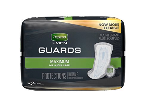 52 Count (1 Package) Depend Incontinence Guards / Shields For Men #TOP1
