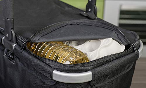Einkaufskorb Genius mit 25 kg Tragegewicht faltbar Reißverschluss