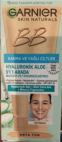 Garnier Skin Naturals Classic Hyaluronic Aloe All-In-1 Bb Medium Cream, 50Ml #TOP29
