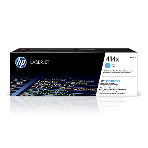 HP 414X Cyan High-yield Toner Cartridge | Works with HP Color LaserJet Enterprise M455dn, MFP M480f; HP Color LaserJet Pro M454 Series, HP Color LaserJet Pro MFP M479 Series | W2021X