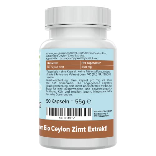 Bio Ceylon Zimt Kapseln von Vitamineule – hochdosiert und vegan