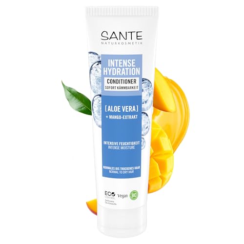 SANTE Naturkosmetik Intense Hydration Conditioner - 150 ml - Mit Aloe Vera & Mango-Extrakt - Conditioner für trockenes Haar - silikonfrei & vegan - dermatologisch getestet