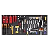 Un panneau perforé astucieux qui met en valeur l'espace sans occuper de surface au sol, utilisable sur n'importe quelle surface murale pour créer diverses options de rangement pour une meilleure organisation.