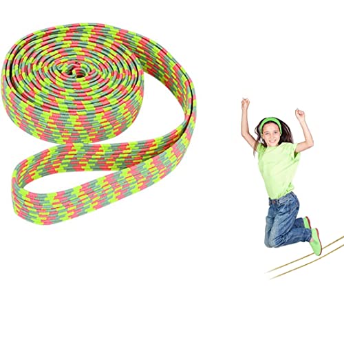 YKKJ 6 StückGummi Twist，Gummi Twist Spiel，für Kinder Hüpfspiele drinnen und draußen.