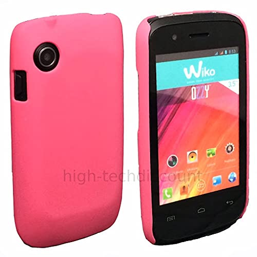 htdmobiles Housse Etui Coque Rigide pour Wiko Ozzy + Film ecran - Rose Rigide