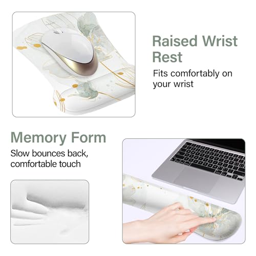 MOSISO Desk Mat Keyboard Mouse Pad Set