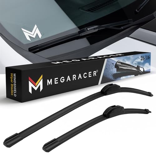 Mega Racer MR-WB-26-16-TOYOTA Windshield Wiper Blades | Toyota Rav4 (2013-2024) | Windshield Wipers 26 + 16 Inch | Wiper Blades For My Car | Automotive Replacement Windshield Wiper Blades cover