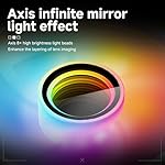 Prism 6 MAX 120mm ARGB Reverse PC Case Fan - 3-Sided Infinite Mirror & Axis Infinite Mirror Light Effect，800-1850±10% RPM 120mm PWM Case Fan for PC Case（Black） - Image 5