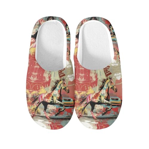 Chaussons antidérapants en coton d'intérieur pour l'hiver